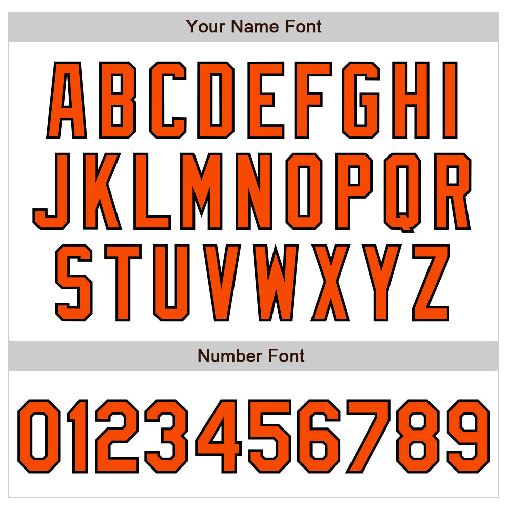 Custom White Orange-Black Authentic Raglan Sleeves Baseball Jersey baseball jersey product view 5