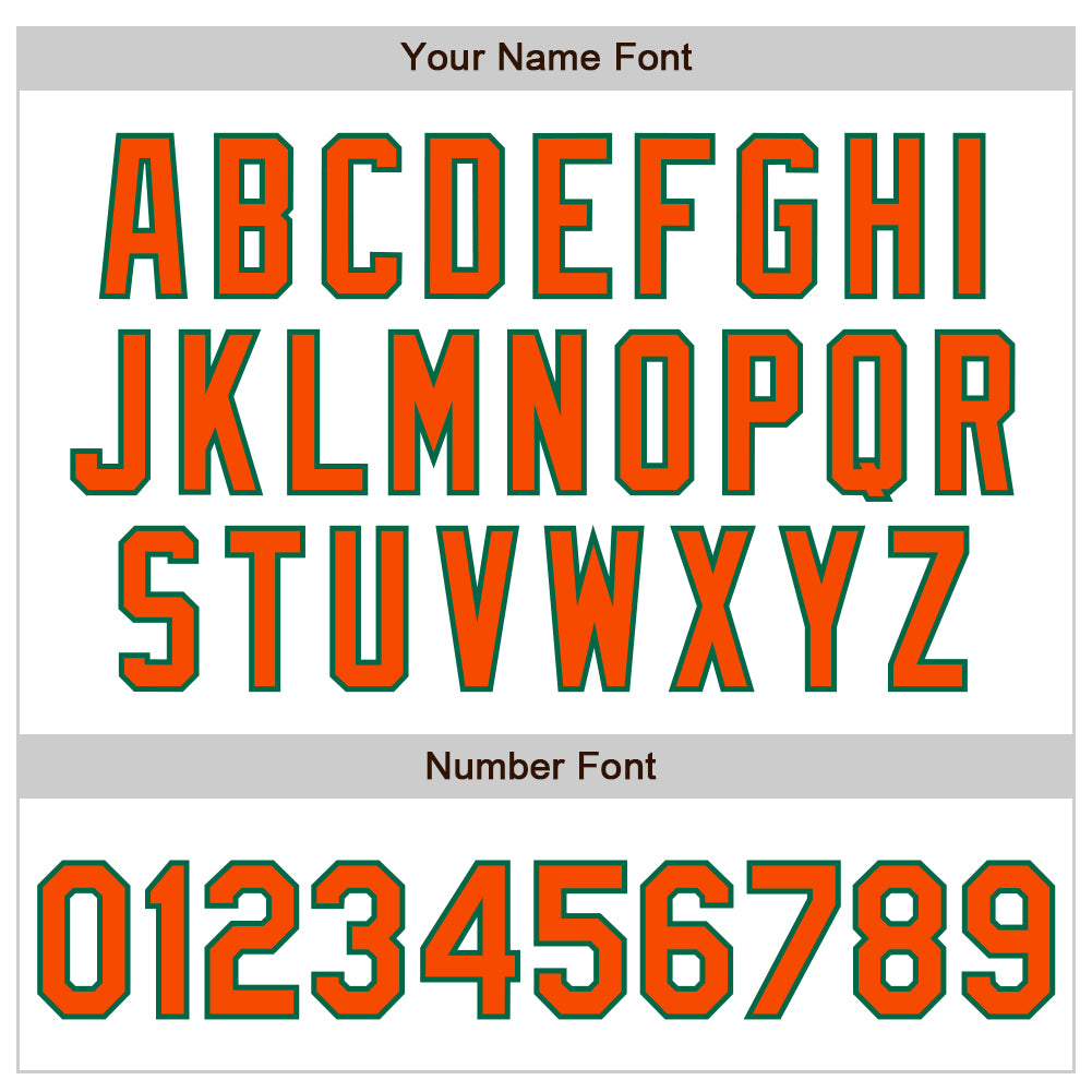 Custom White Orange-Kelly Green Authentic Raglan Sleeves Baseball Jersey baseball jersey product view 5