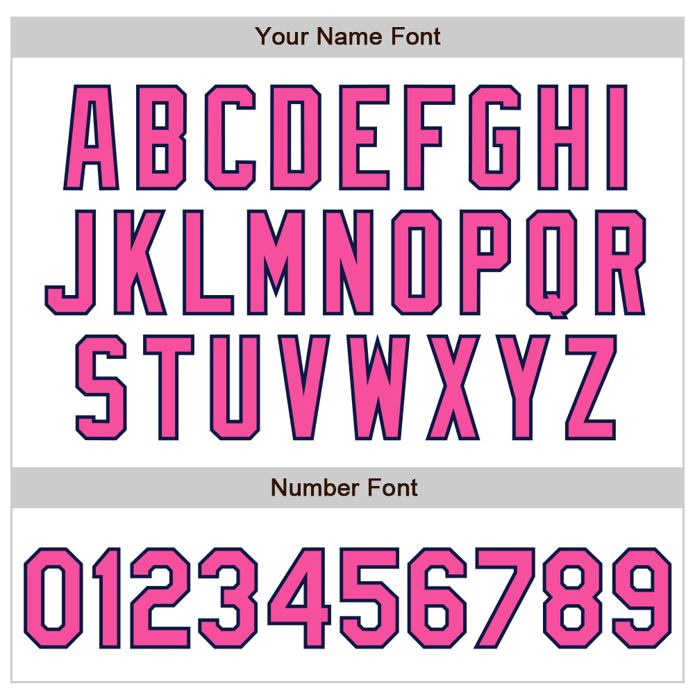 Custom White Pink-Navy Authentic Raglan Sleeves Baseball Jersey baseball jersey product view 5