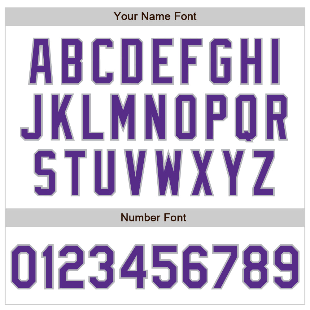 Custom White Purple-Gray Authentic Raglan Sleeves Baseball Jersey baseball jersey product view 5