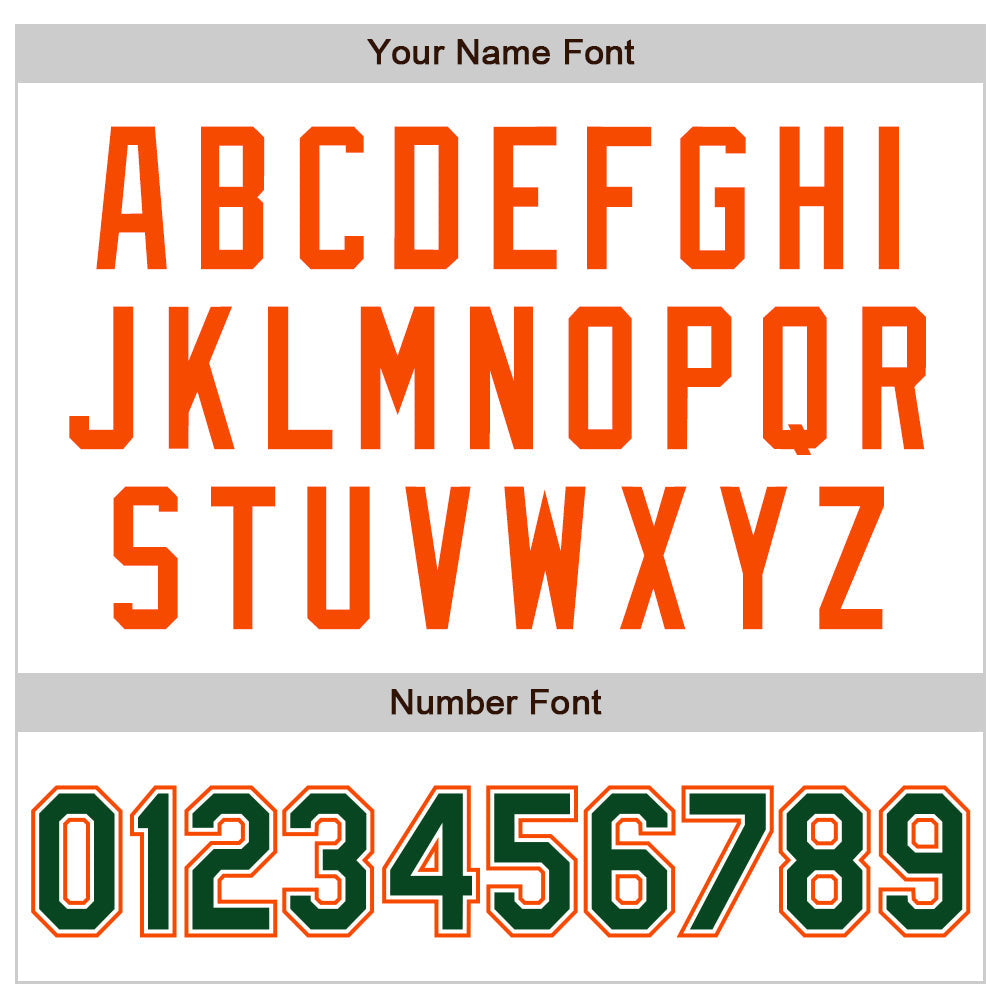 Custom White Green-Orange Authentic Raglan Sleeves Baseball Jersey baseball jersey product view 5
