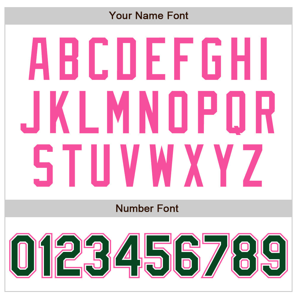 Custom White Green-Pink Authentic Raglan Sleeves Baseball Jersey baseball jersey product view 5