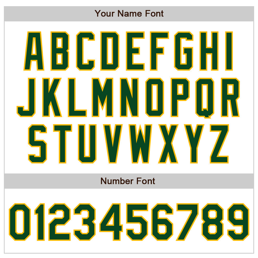 Custom White Green-Gold Authentic Raglan Sleeves Baseball Jersey baseball jersey product view 5