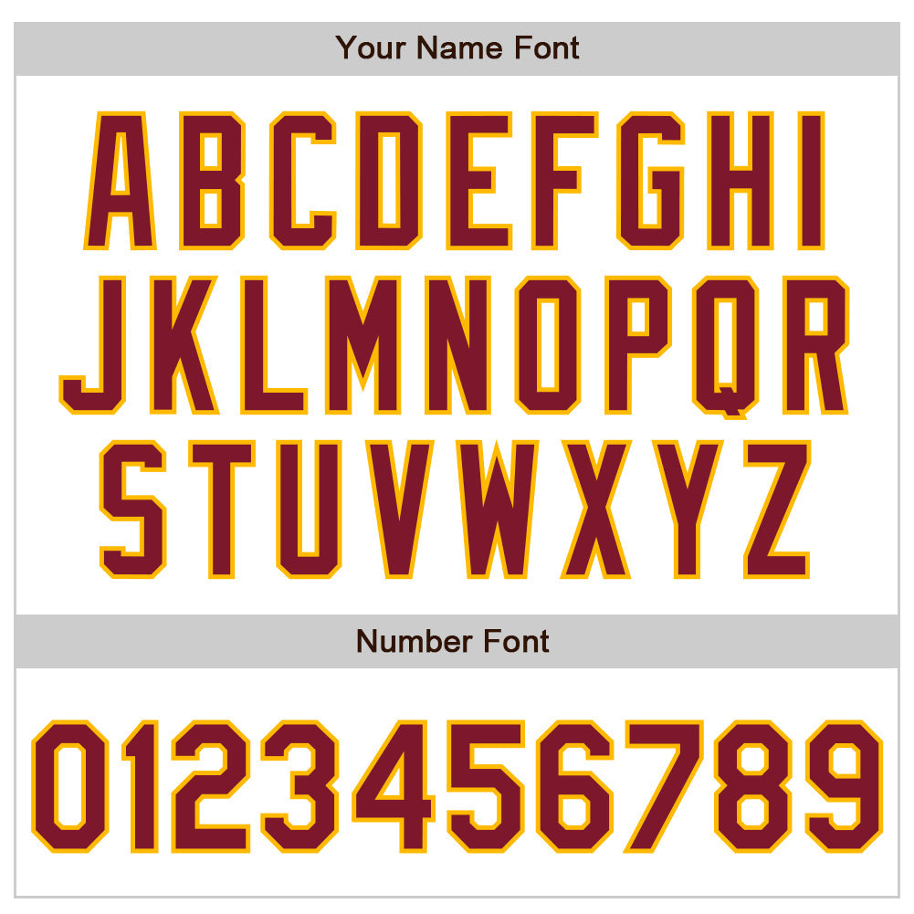 Custom White Crimson-Gold Authentic Raglan Sleeves Baseball Jersey baseball jersey product view 5