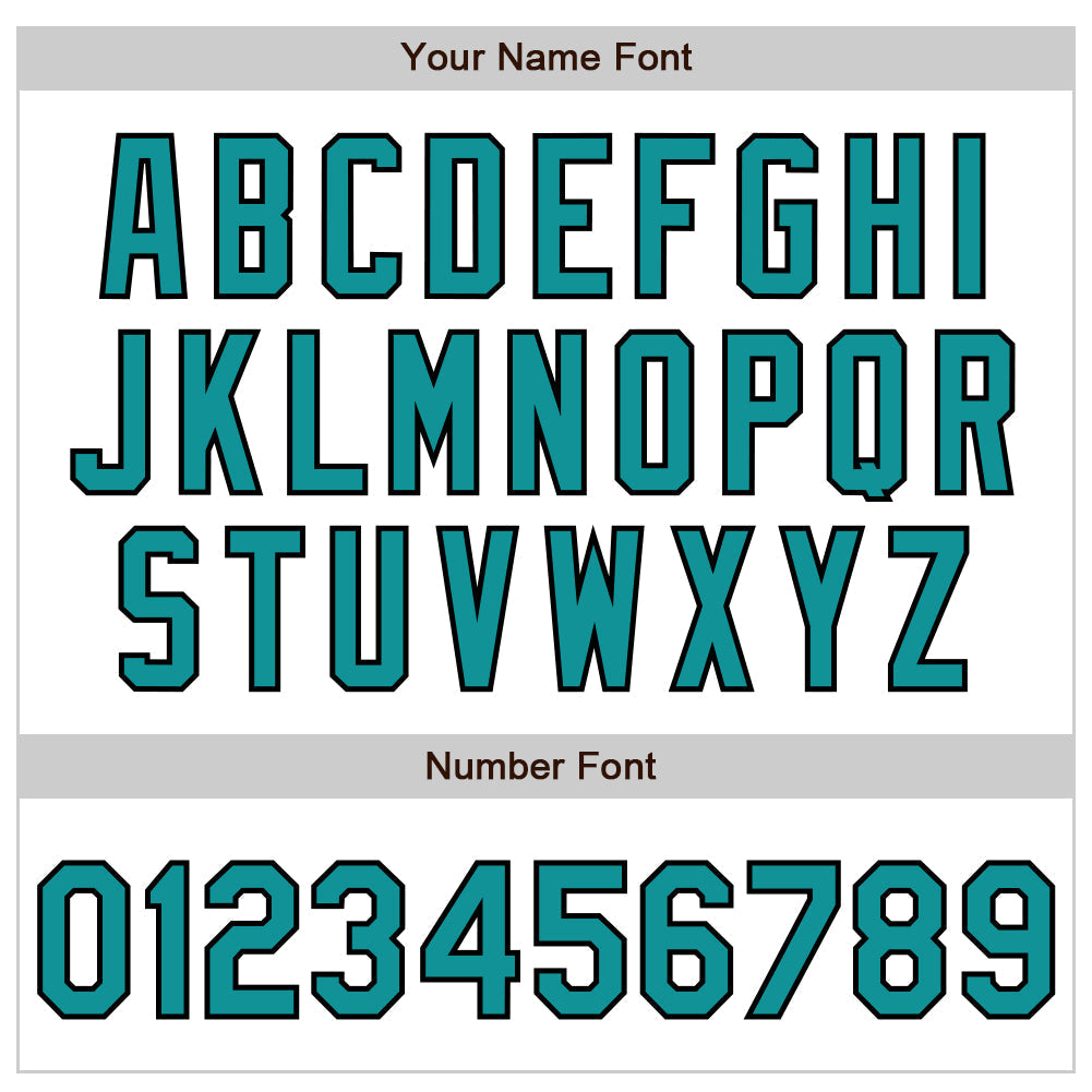 Custom White Teal-Black Authentic Raglan Sleeves Baseball Jersey baseball jersey product view 5