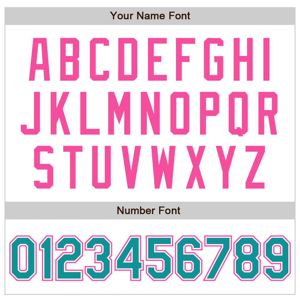 Custom White Teal-Pink Authentic Raglan Sleeves Baseball Jersey baseball jersey product view 5