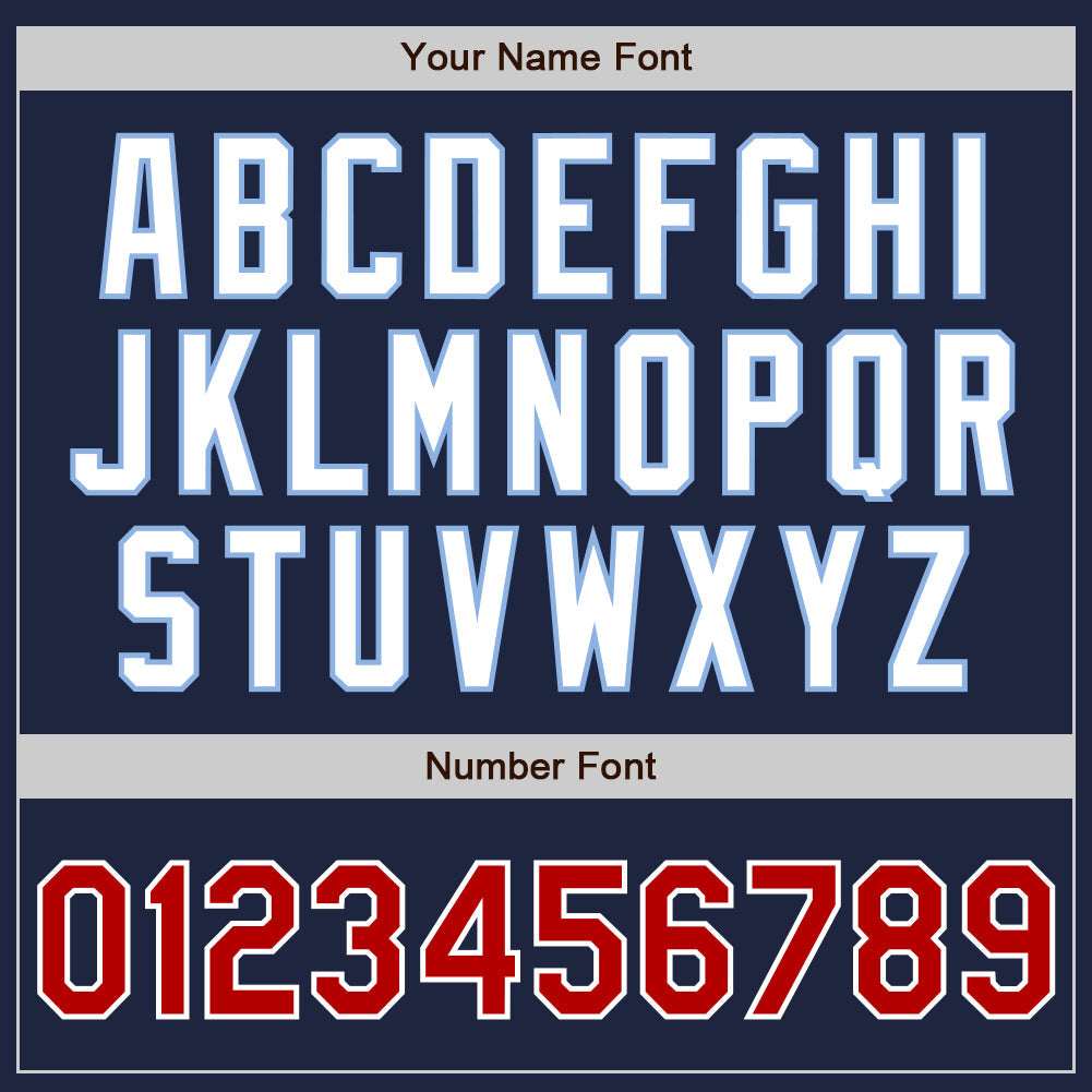 Custom Navy Red-Light Blue Authentic Raglan Sleeves Baseball Jersey baseball jersey product view 5