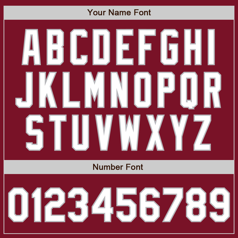 Custom Crimson White-Gray Authentic Raglan Sleeves Baseball Jersey baseball jersey product view 5