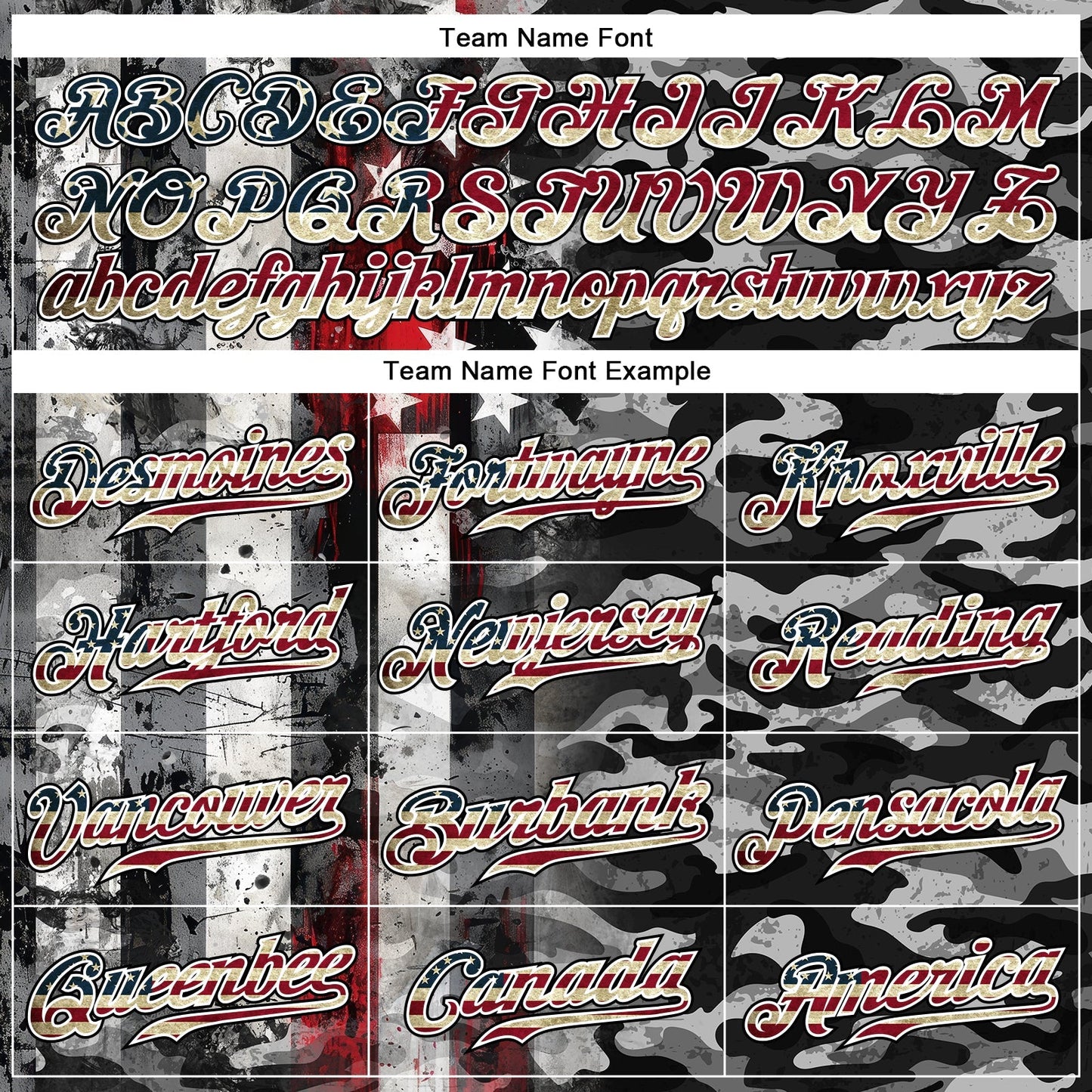 Custom Camo Vintage USA Flag Black Red-White Patriotic Grunge Raglan Sleeves Authentic Baseball Jersey baseball jersey product view 4