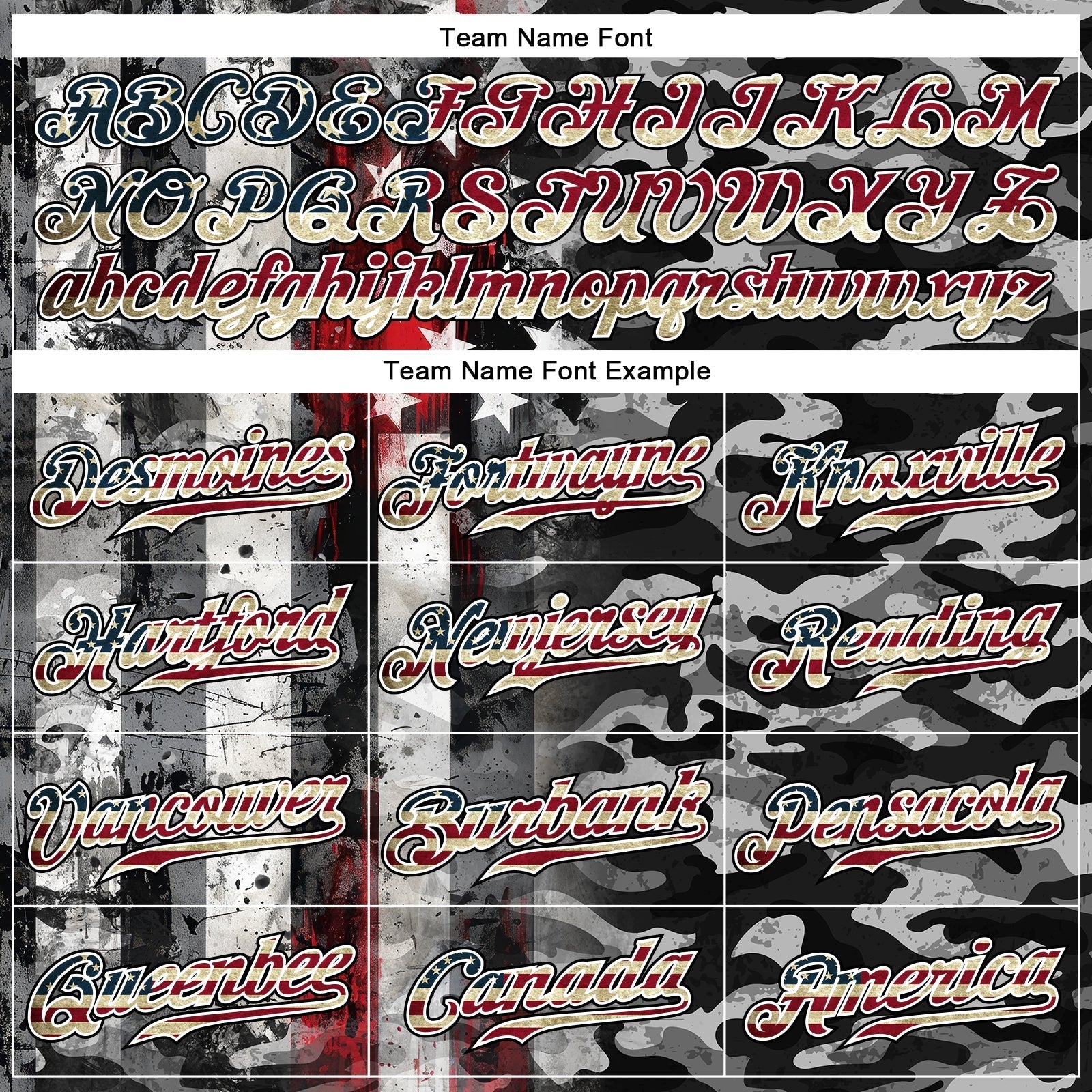 Custom Camo Vintage USA Flag Black Red-White Patriotic Grunge Raglan Sleeves Authentic Baseball Jersey baseball jersey product view 4