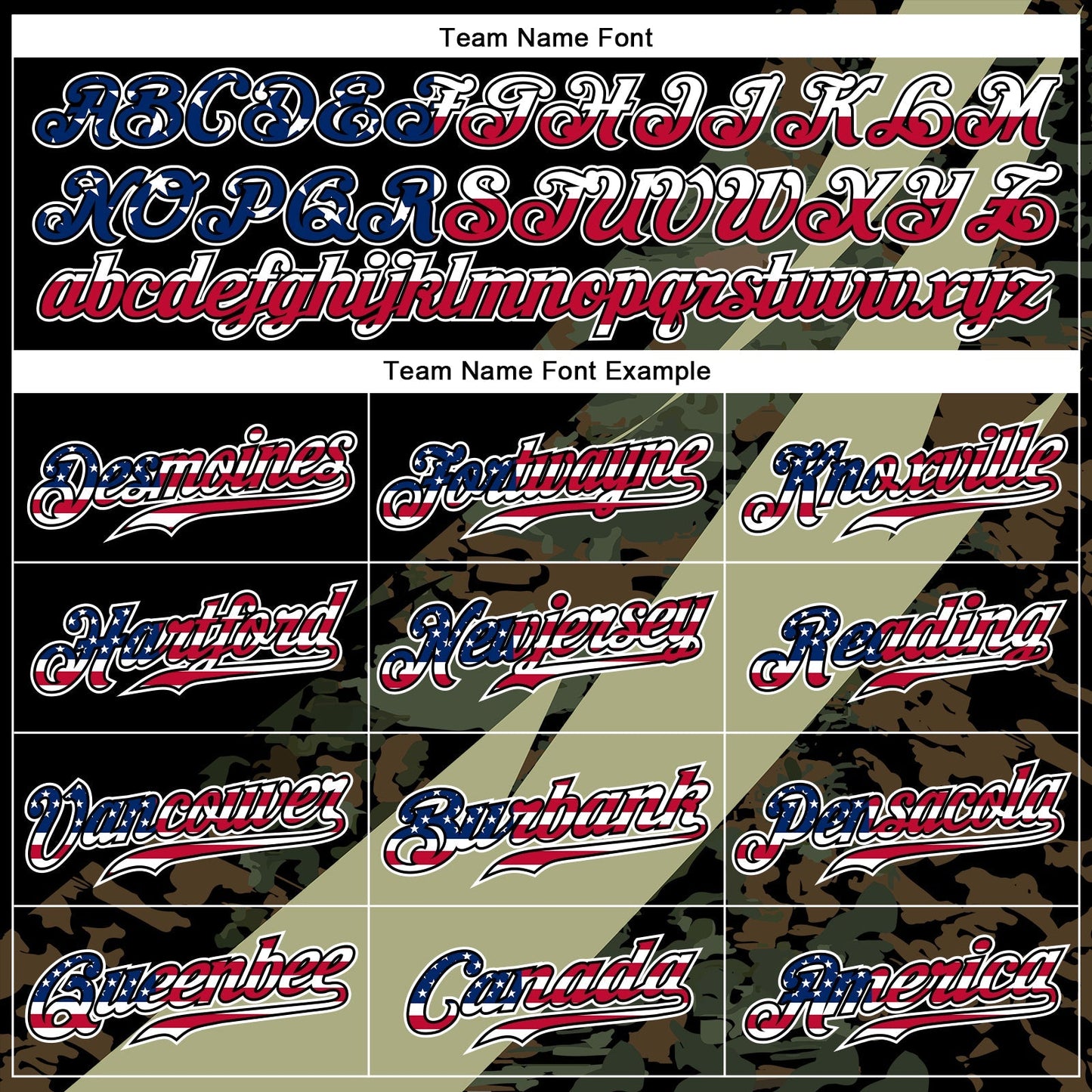 Custom Camo USA Flag Red Blue Black-White Patriotic Stars & Stripes Raglan Sleeves Authentic Baseball Jersey baseball jersey product view 4