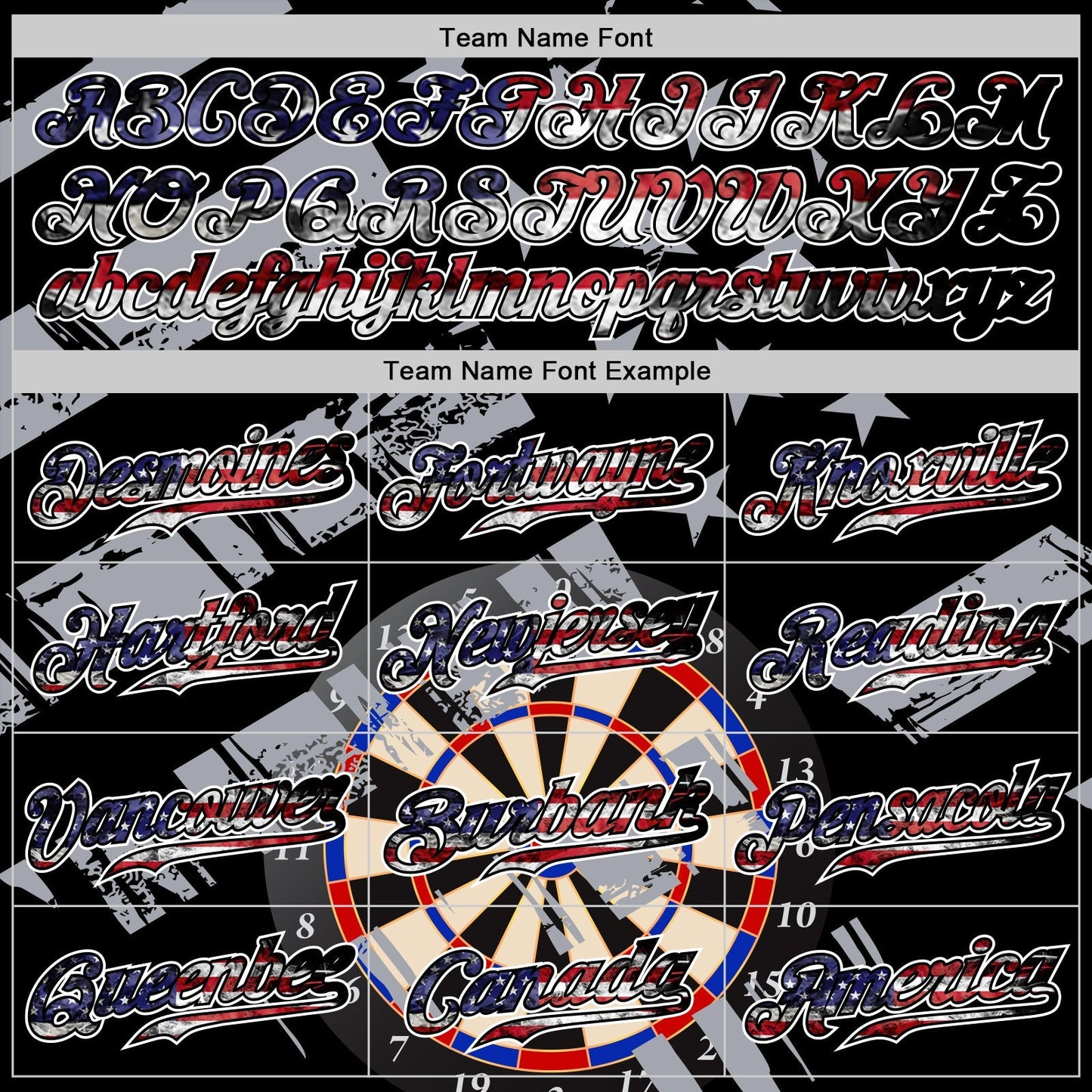 Custom Black USA Flag-White Darts Patriotic Mosaic Camo Raglan Sleeves Authentic Baseball Jersey baseball jersey product view 4