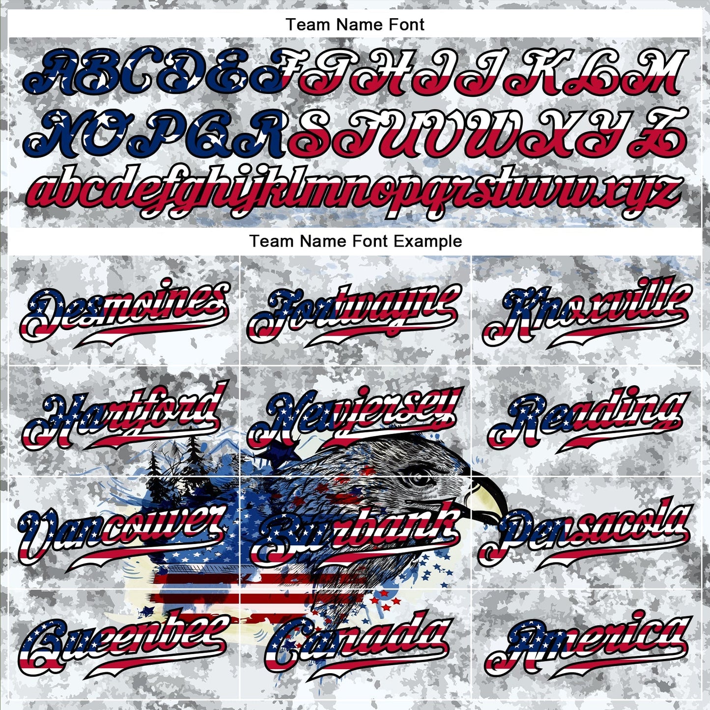 Custom White USA Flag Red-Black Bald Eagle Patriotic Grunge Camo Raglan Sleeves Authentic Baseball Jersey baseball jersey product view 4