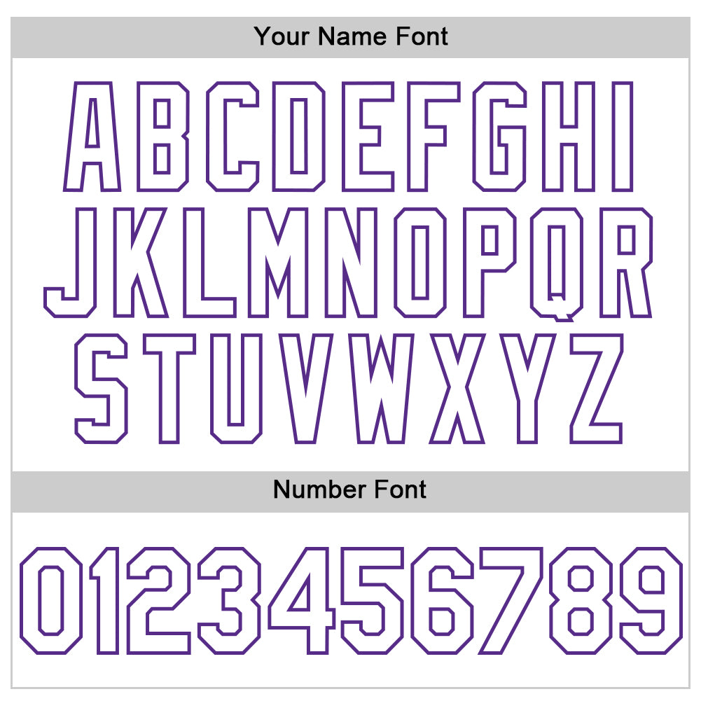 Custom White Purple Star Raglan Sleeves Authentic Baseball Jersey baseball jersey product view 5