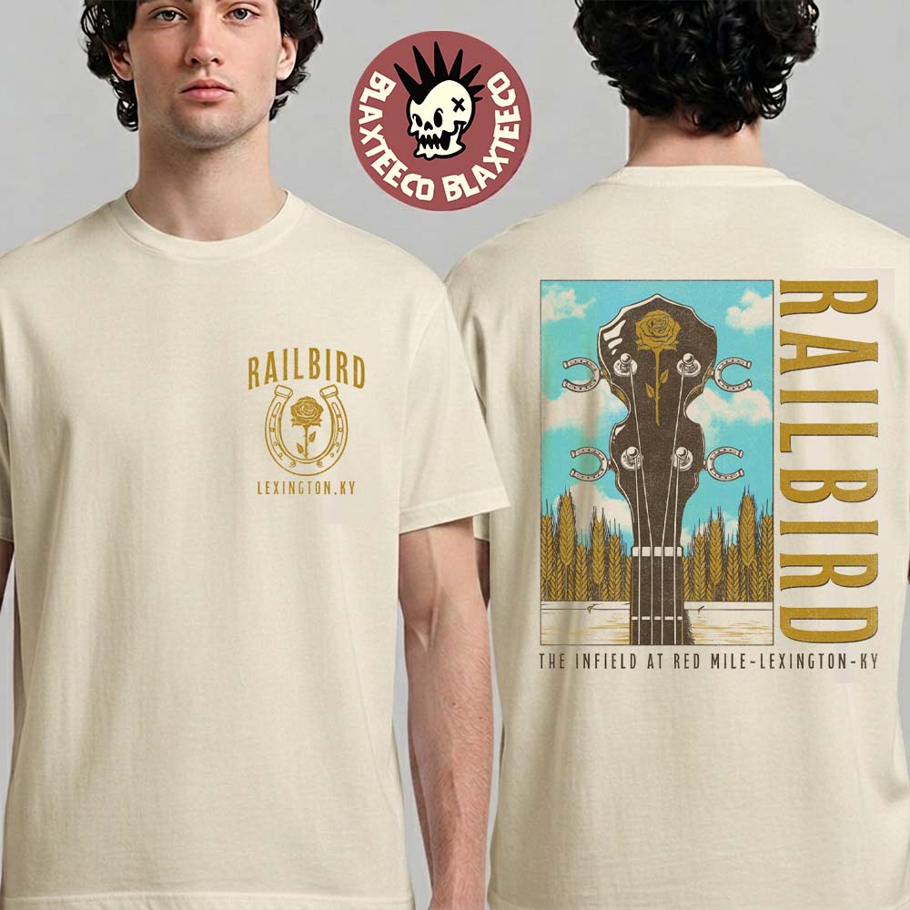 Railbird Music Festival 2026 Merch Lexington Kentucky On June 6 And 7 2026 Banjo T-Shirt Unisex T-shirt, Sweatshirt, Hoodie, Long Sleeve Tee - T-Shirt, Sweatshirt, Hoodie
