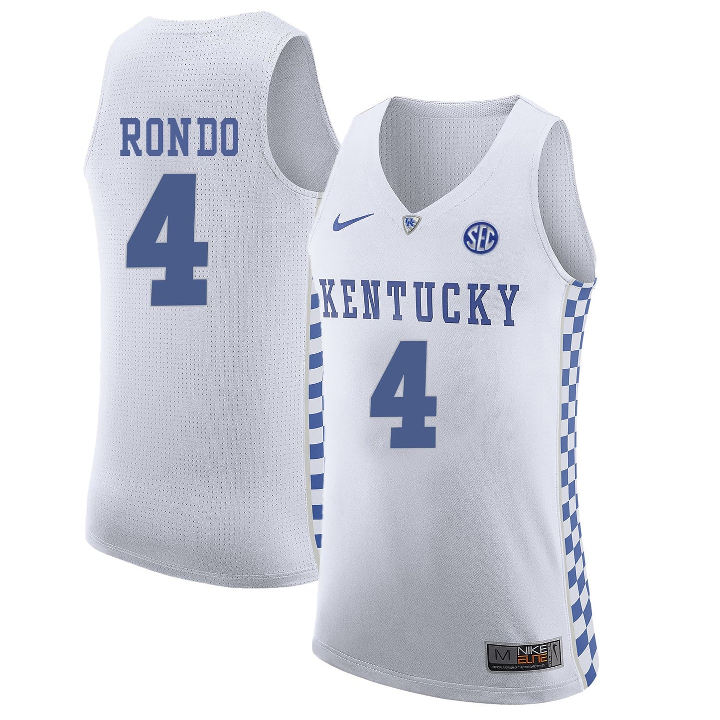 Rajon Rondo 4 White .1jpg College Football Jersey football jersey product view 1