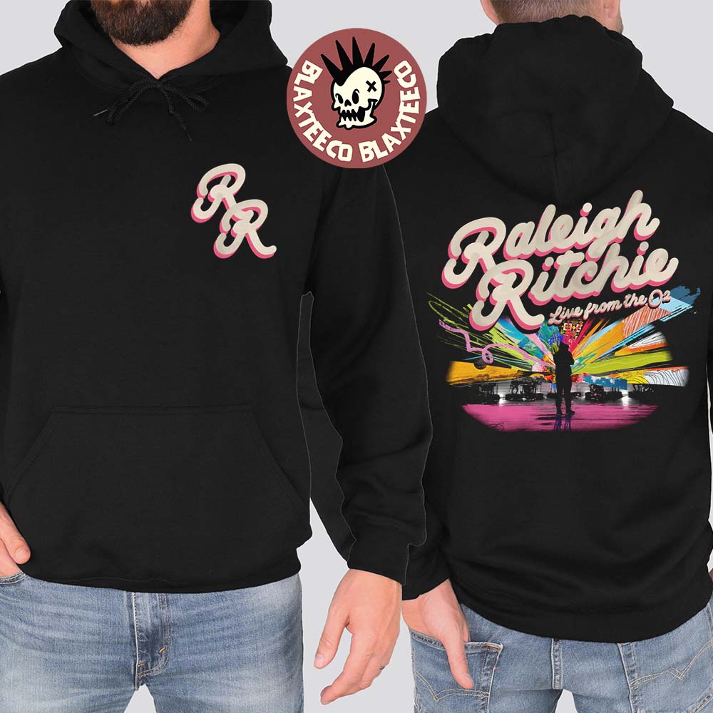 Raleigh Ritchie Live From The O2 RR Logo Two Sided Hoodie Unisex T-shirt, Sweatshirt, Hoodie, Long Sleeve Tee - T-Shirt, Sweatshirt, Hoodie