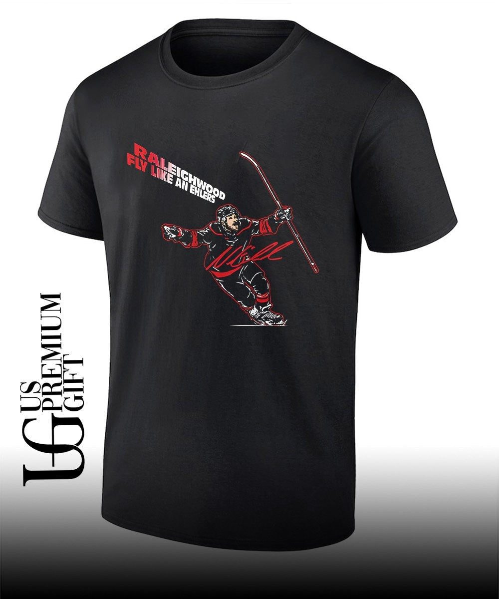 Raleighwood Fly Like an Ehlers Nikolaj Ehlers Carolina Hurricanes hockey shirt Unisex T-shirt, Sweatshirt, Hoodie, Long Sleeve Tee - T-Shirt, Sweatshirt, Hoodie