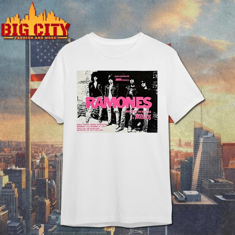 Ramones Ardwick Manchester December 21 2025 Concert Shirt Unisex T-shirt, Sweatshirt, Hoodie, Long Sleeve Tee - T-Shirt, Sweatshirt, Hoodie
