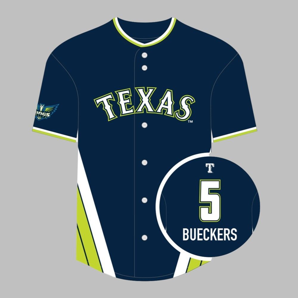 Rangers Dallas Wings Night Jersey 2025 Giveaway - Grishko.com sports jersey product view 1