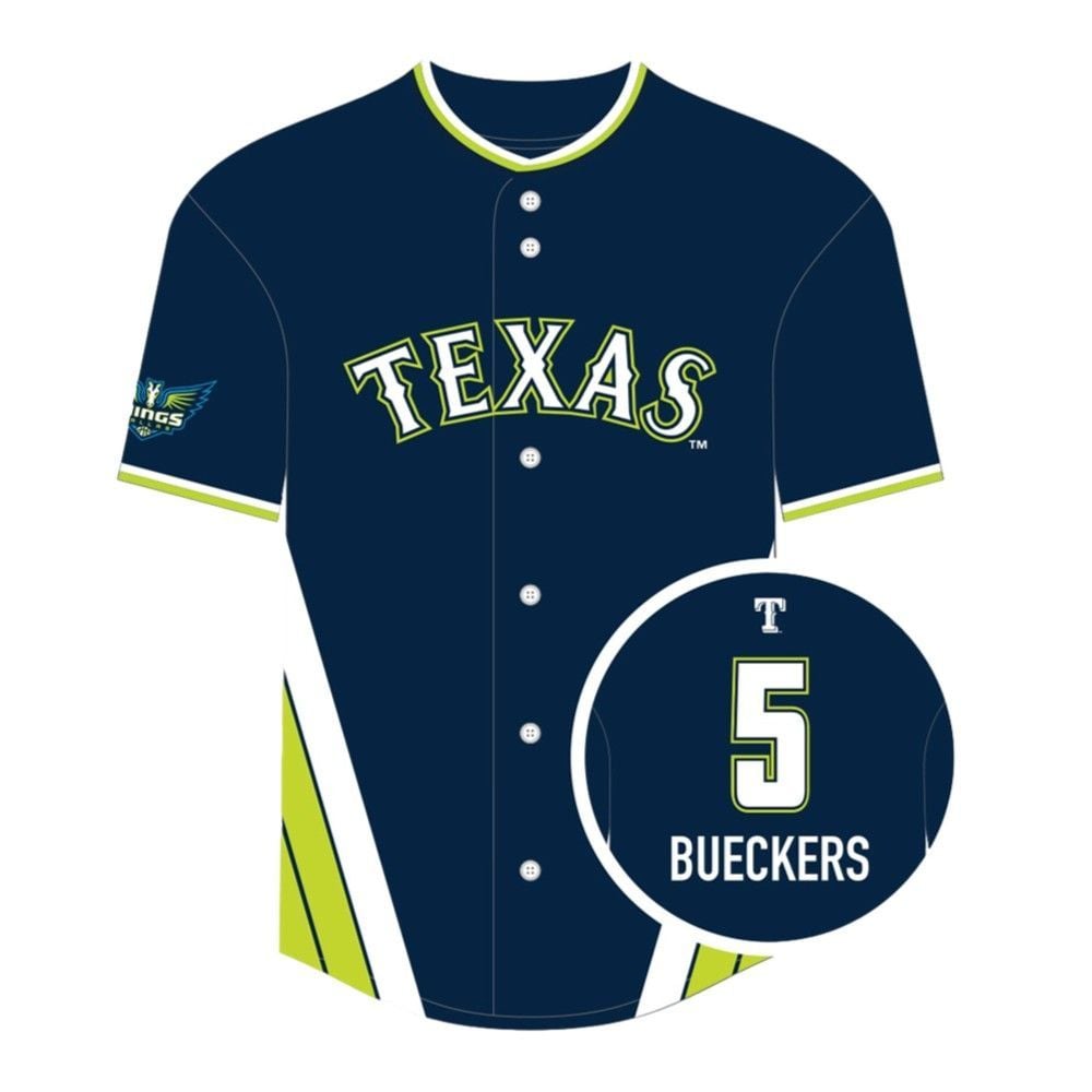 Rangers Dallas Wings Night Jersey 2025 Giveaway - Grishko.com sports jersey product view 2