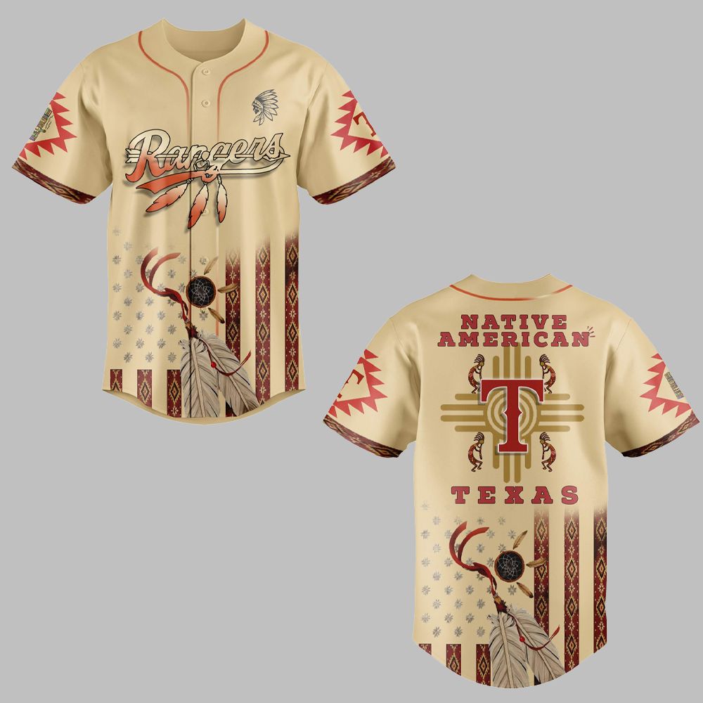 Rangers Native American Jersey 2025 - Grishko.com sports jersey product view 1