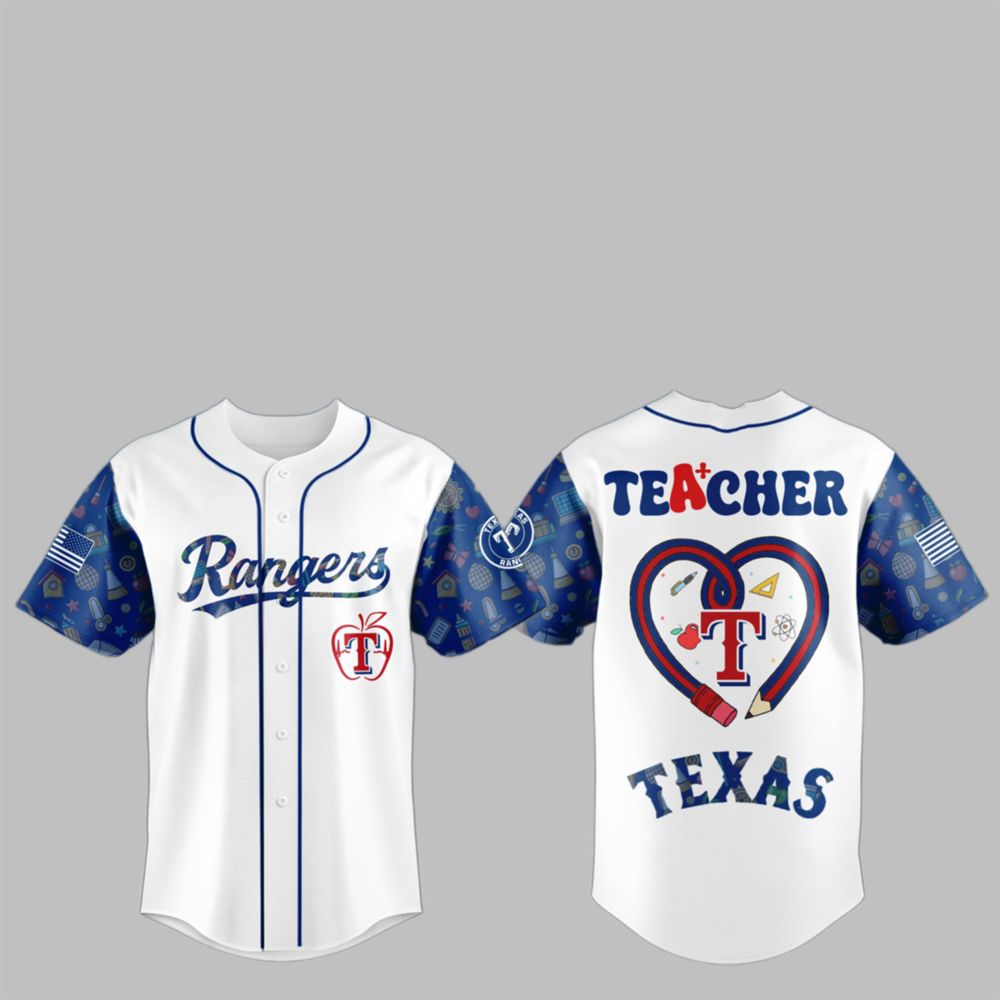 Rangers Teacher Appreciation Week Jersey 2025 sports jersey product view 1