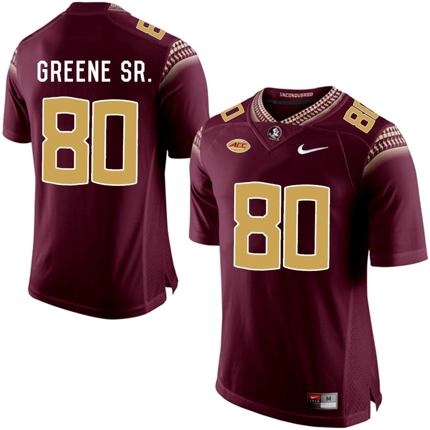 Rashad Greene Sr. 80 Burgundy College Football Jersey football jersey product view 1