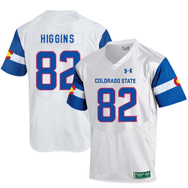 Rashard Higgins 82 White College Football Jersey football jersey product view 1