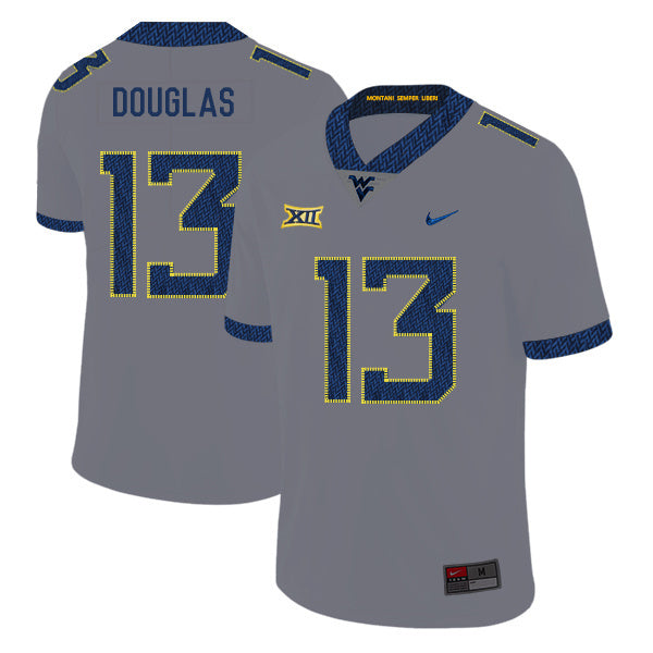 Rasul Douglas 13 Gray College Football Jersey football jersey product view 1