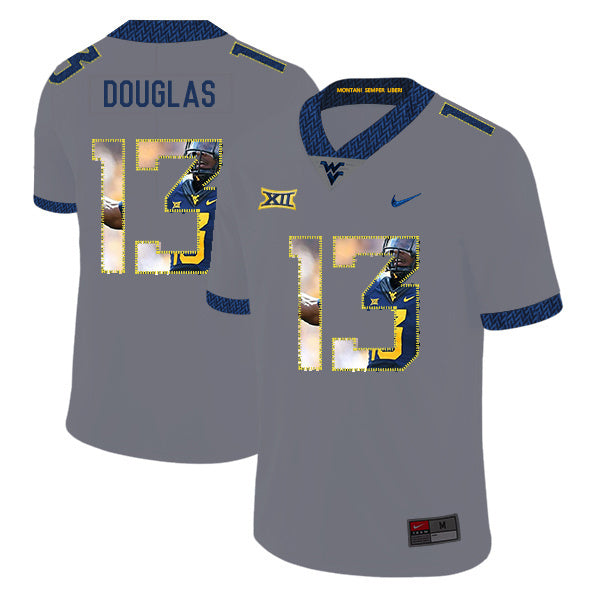 Rasul Douglas 13 Gray 1 College Football Jersey football jersey product view 1