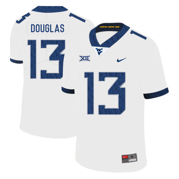 Rasul Douglas 13 White College Football Jersey football jersey product view 1