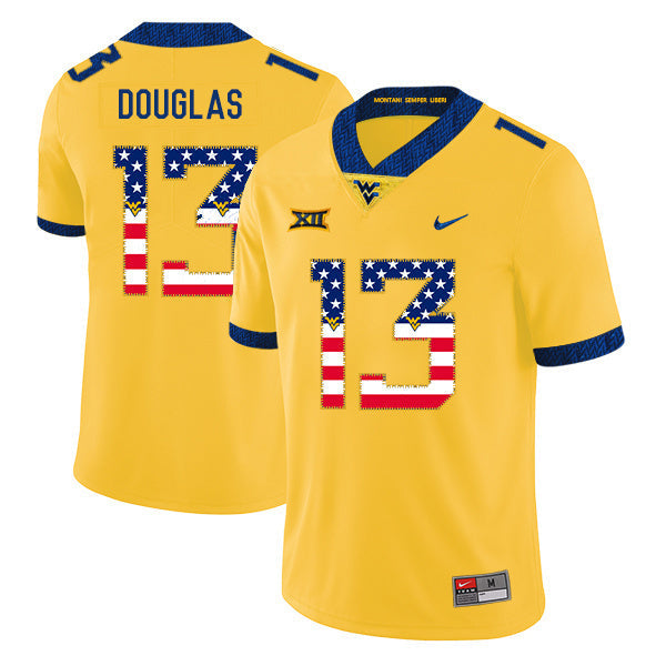 Rasul Douglas 13 Yellow .1jpg College Football Jersey football jersey product view 1