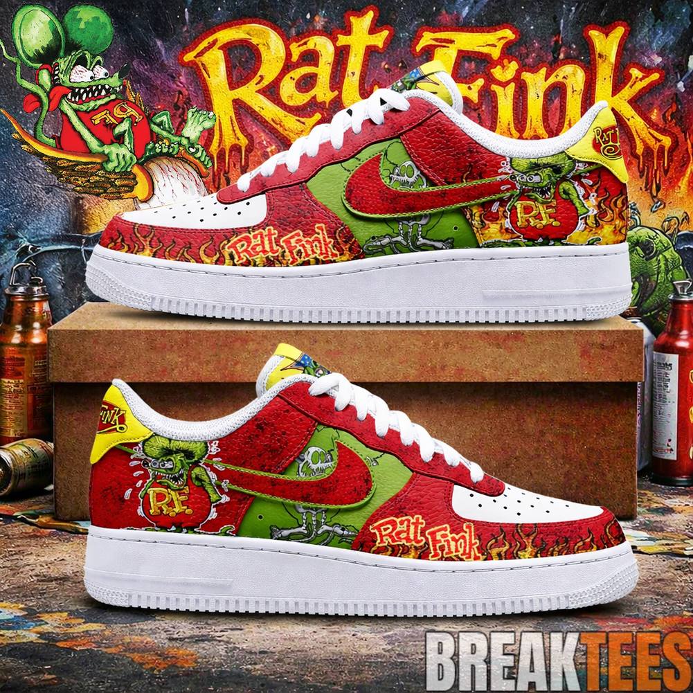 Rat Fink Premium AF1 Shoes Unisex T-shirt, Sweatshirt, Hoodie, Long Sleeve Tee - T-Shirt, Sweatshirt, Hoodie