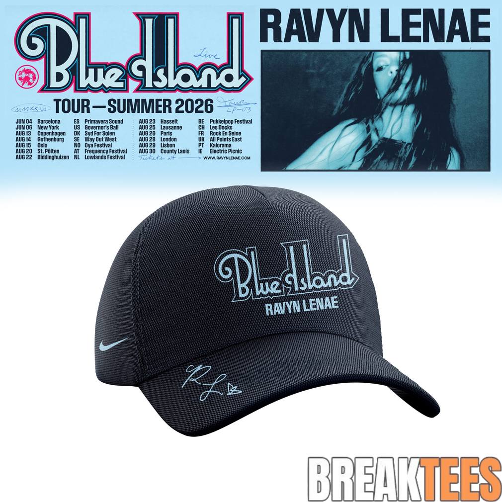 Ravyn Lenae Blue Island Tour 2026 Hat Unisex T-shirt, Sweatshirt, Hoodie, Long Sleeve Tee - T-Shirt, Sweatshirt, Hoodie
