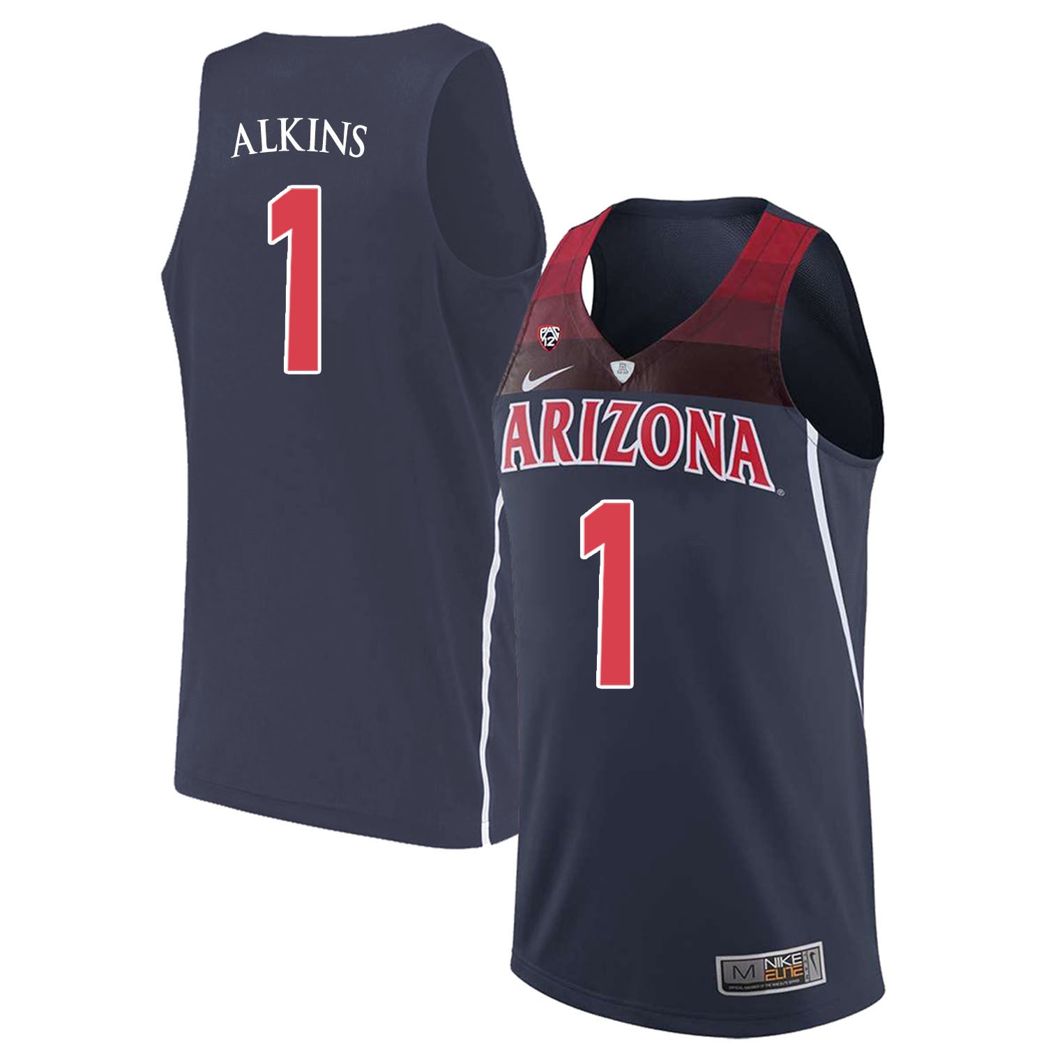 Rawle Alkins 1 Navy College Football Jersey football jersey product view 1
