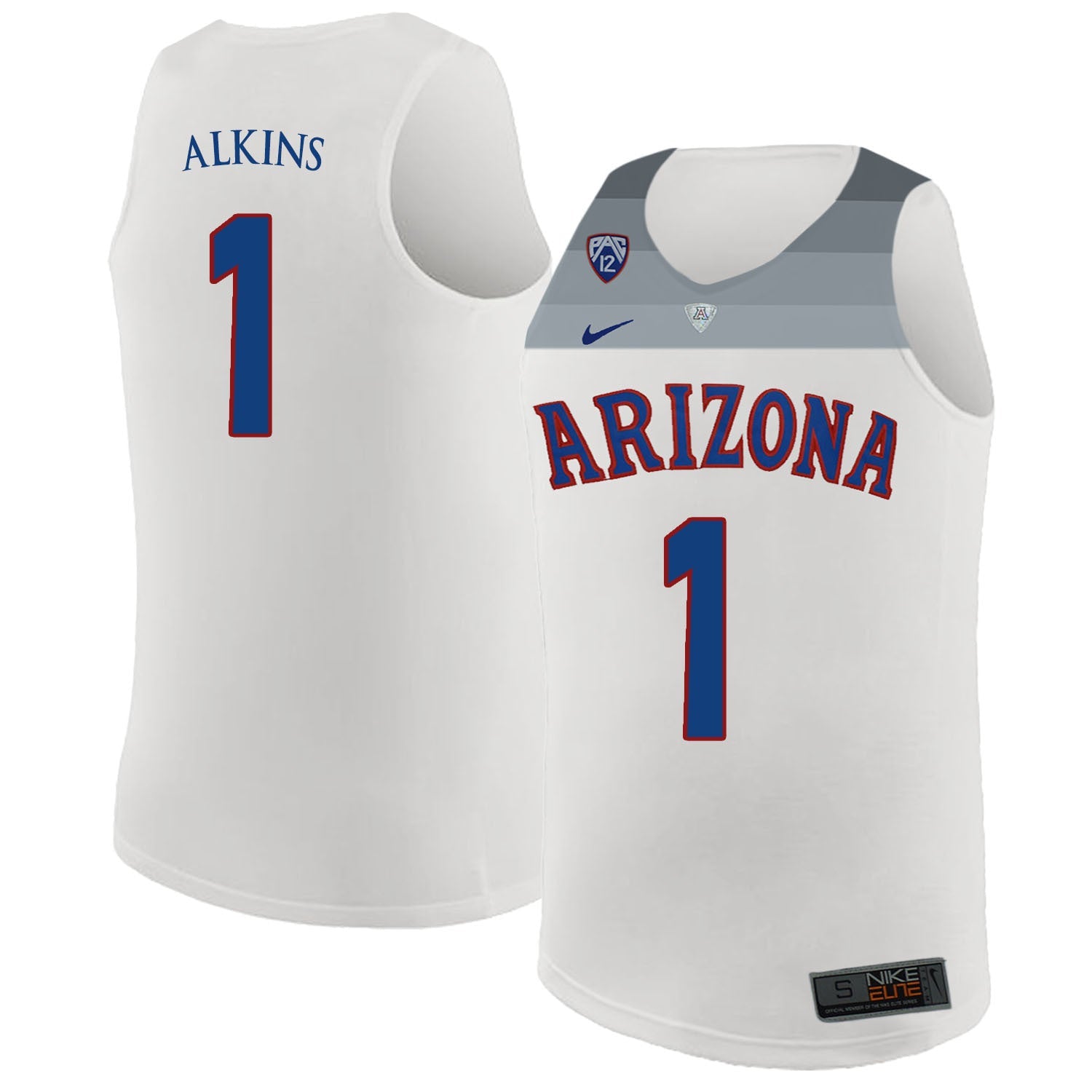 Rawle Alkins 1 White College Football Jersey football jersey product view 1
