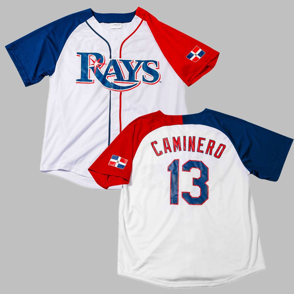 Rays Dominican Heritage Jersey Giveaway 2025 - Grishko.com baseball jersey product view 1
