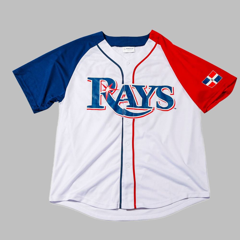 Rays Dominican Heritage Jersey Giveaway 2025 - Grishko.com baseball jersey product view 2