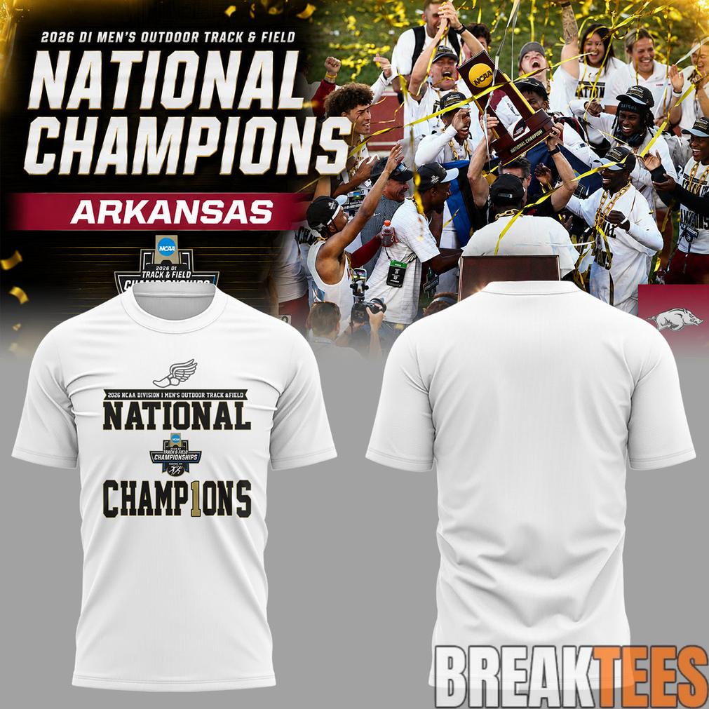 Razorbacks 2026 D1 Mens Outdoor Track&Field National Champions 2D T-Shirt Unisex T-shirt, Sweatshirt, Hoodie, Long Sleeve Tee - T-Shirt, Sweatshirt, Hoodie