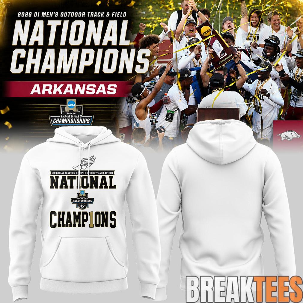 Razorbacks 2026 D1 Mens Outdoor Track&Field National Champions Hoodie Unisex T-shirt, Sweatshirt, Hoodie, Long Sleeve Tee - T-Shirt, Sweatshirt, Hoodie
