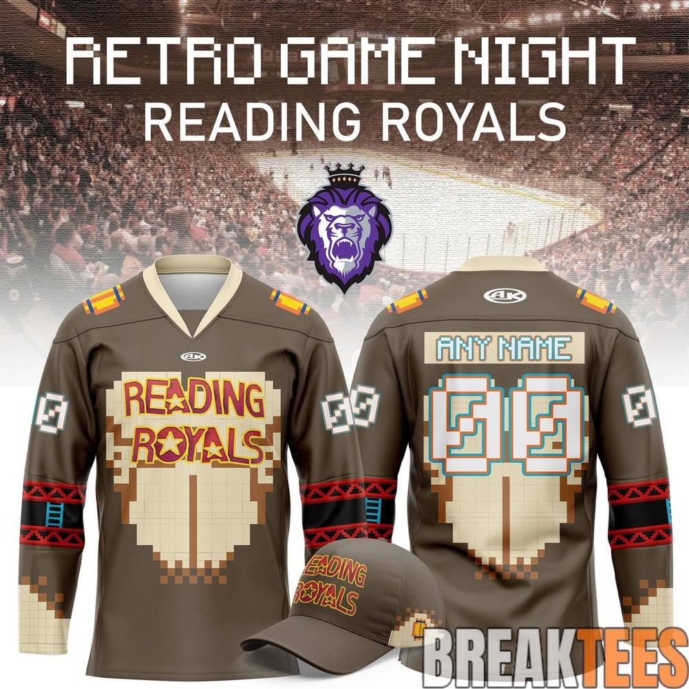 Reading Royals 2026 Retro Game Night Hockey Jersey Unisex T-shirt, Sweatshirt, Hoodie, Long Sleeve Tee - T-Shirt, Sweatshirt, Hoodie
