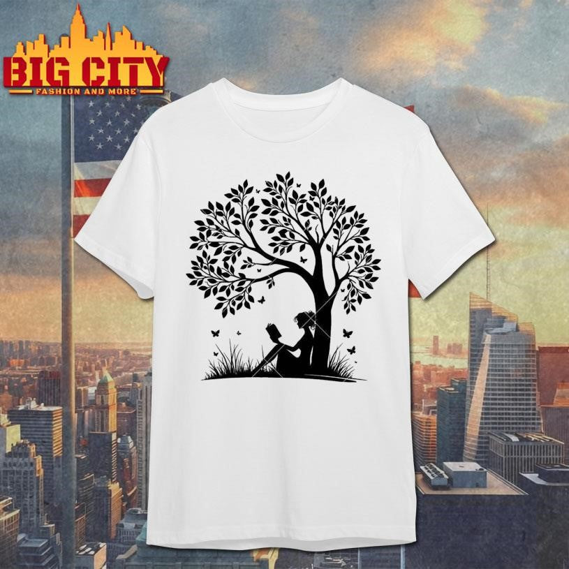 Reading Under Tree Shirt Unisex T-shirt, Sweatshirt, Hoodie, Long Sleeve Tee - T-Shirt, Sweatshirt, Hoodie