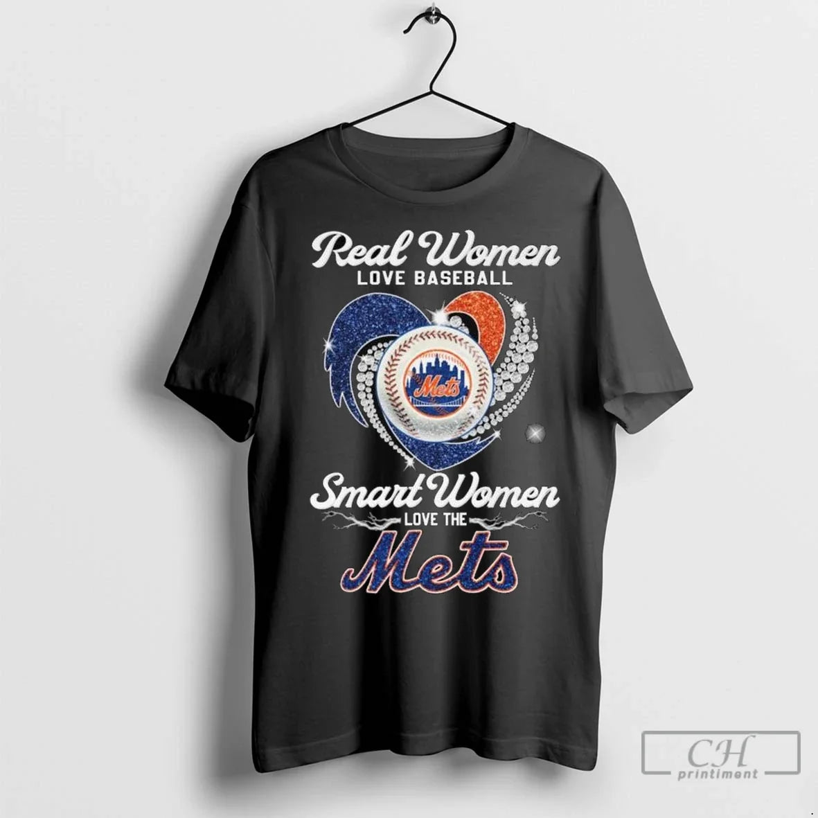 Real Women Love Baseball Smart Women Love The New York Mets Diamond Heart 2025 Long Unisex T-shirt, Sweatshirt, Hoodie, Long Sleeve Tee - T-Shirt, Sweatshirt, Hoodie