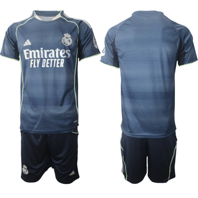 Real Madrid Custom 2025 26 Navy Away Soccer Jersey Suit sports jersey product view 1