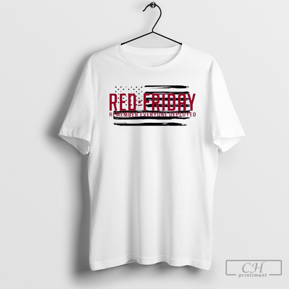 Red Friday Remember Everyone Deployed Usa Flag Unisex T-shirt, Sweatshirt, Hoodie, Long Sleeve Tee - T-Shirt, Sweatshirt, Hoodie