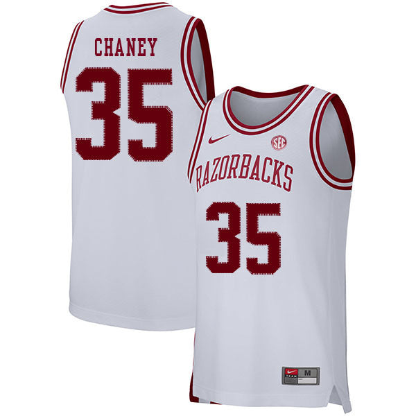 Reggie Chaney 35 White College Football Jersey football jersey product view 1
