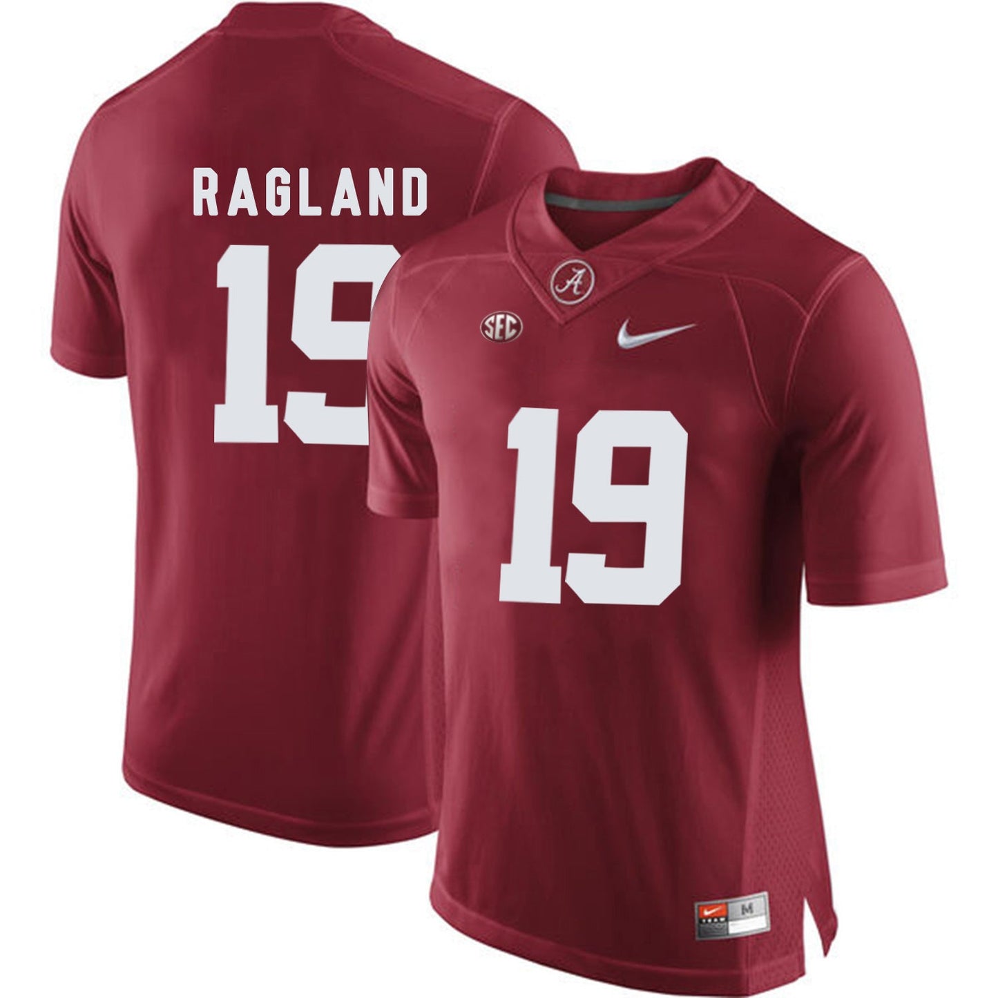 Reggie Ragland 19 Crimson College Football Jersey football jersey product view 1