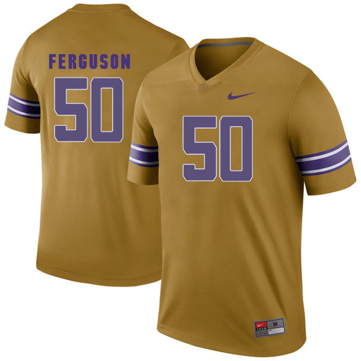 Reid Ferguson 50 Gridiron Gold College Football Jersey football jersey product view 1