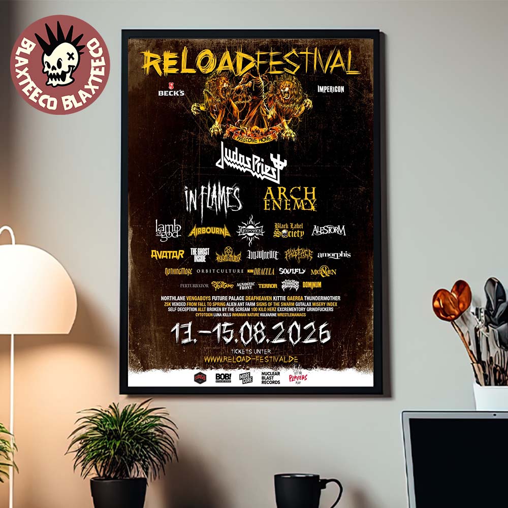 Reloaded Festival 2026 Full Lineup Poster In Sulingen Germany From August 13 To 15 2026 Home Decor Poster Canvas - T-Shirt, Sweatshirt, Hoodie
